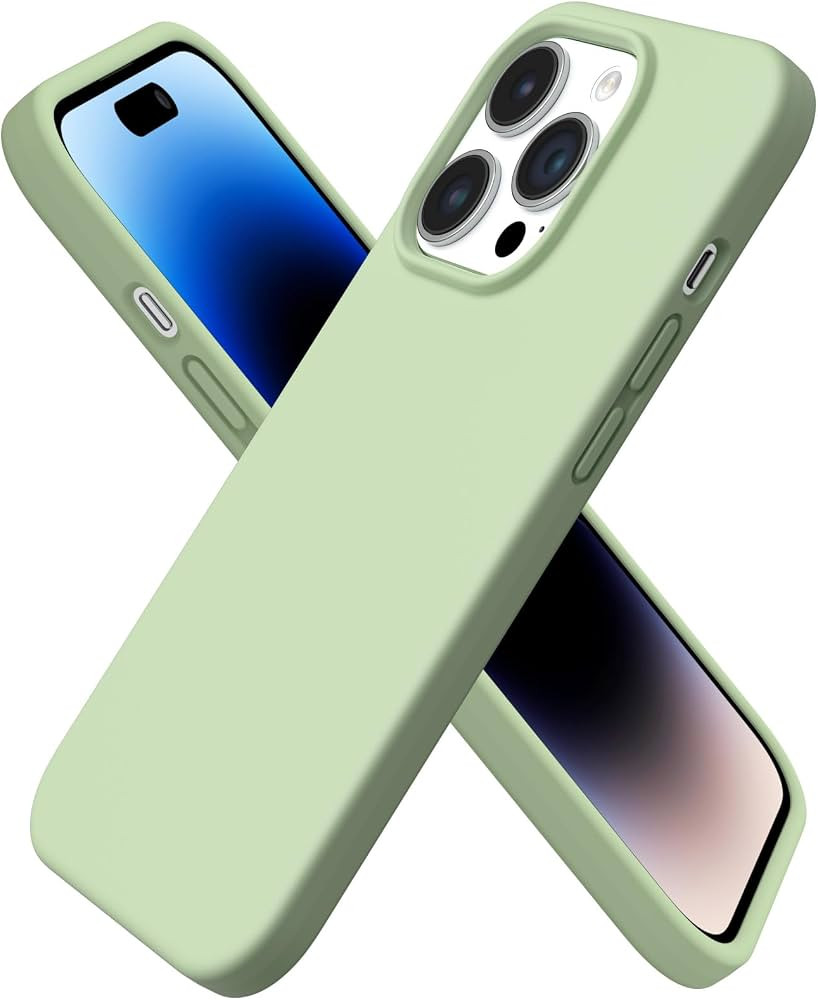 ORNARTO Compatible with iPhone 14 Pro Case 6.1, Slim Liquid Silicone 3 Layers Full Covered Soft G... | Amazon (US)