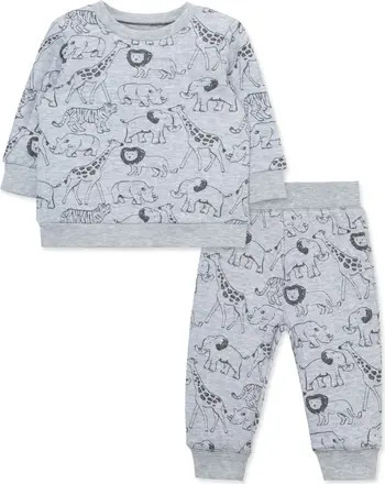 Safari Print Crewneck Sweatshirt & Joggers Set | Nordstrom