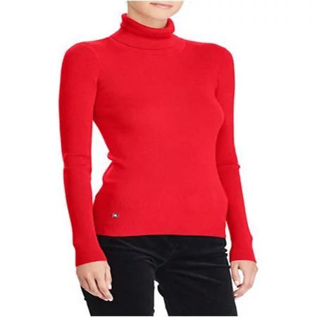 Ralph Lauren Women s Turtleneck Sweater Red Size Petite XS | Walmart (US)