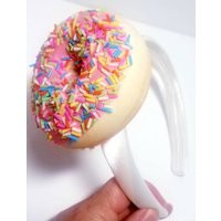 Squishy Donut Headband Sprinkles Frosting Sugar Sweet Shoppe Candy Land Birthday Party Favor Smash Cake Photo Prop Fits Child To Adult Satin | Etsy (US)