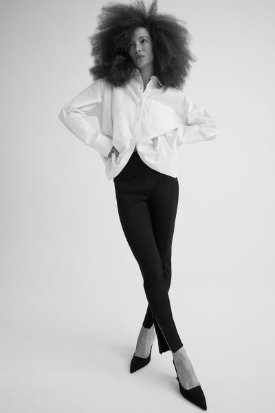 Zip-hem leggings | H&M (UK, MY, IN, SG, PH, TW, HK)