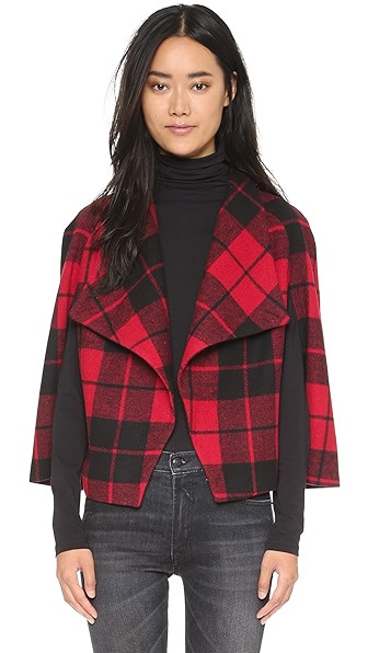 Sheeran Plaid Capelet | Shopbop