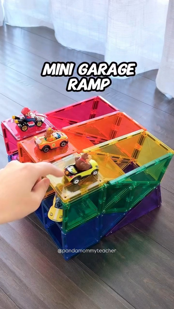 🚙Grab my book, featuring 10 of our favorite car ramps with step-by-step visual and written instructions, including this mini garage ramp for your little ones to build on their own!

This one’s a favorite at our home, bringing us hours of fun every time we play!

👋🏻If you’re new here, hi I’m Alice — follow @pandamommyteacher to get all our creative play ideas and make sure everything works smoothly! 😍 If you don’t get an instant direct message from me, it means it didn’t go through, so check the link in my bio or send me a message, and I’ll get you all the info!

#magnetictiles #magnetictilescreations #magnatiles #carplay #carramps

#LTKstorytime