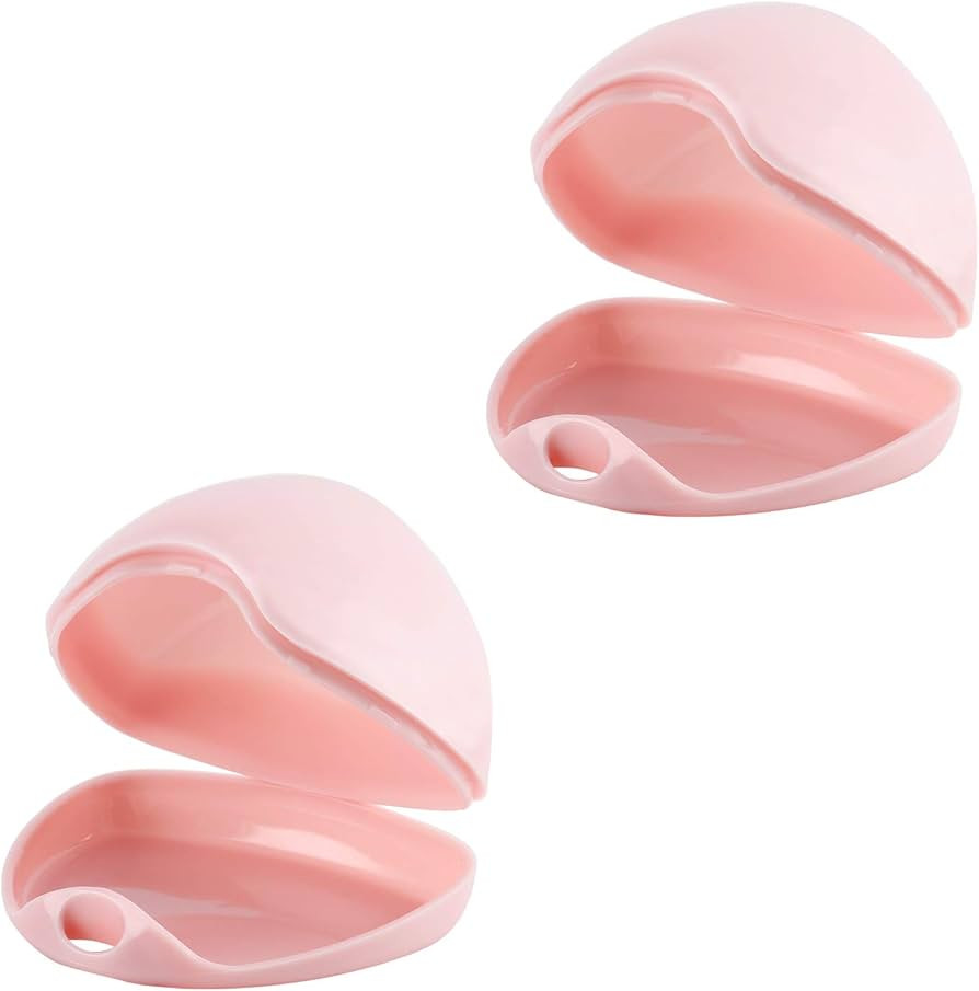 Accmor Pacifier Case, Pacifier Holder Case, Pacifier Container for Travel, BPA Free, Pink, 2 Pack | Amazon (US)