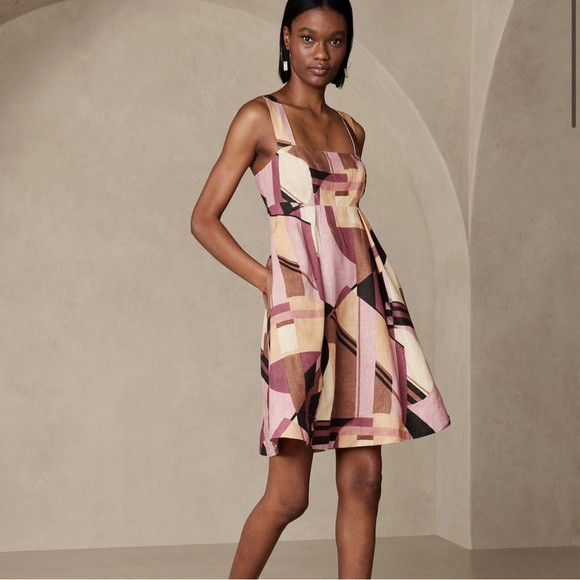 BANANA REPUBLIC KENZA LINEN MINI DRESS | Poshmark