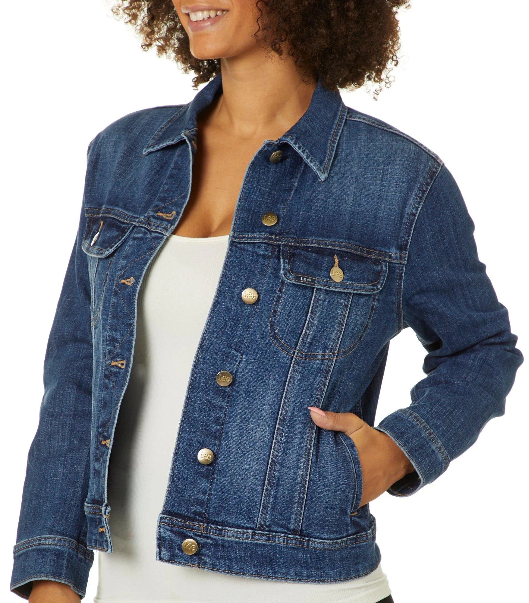 Lee Women's Regular Fit Stretch Denim Legendary Jacket | Walmart (US)