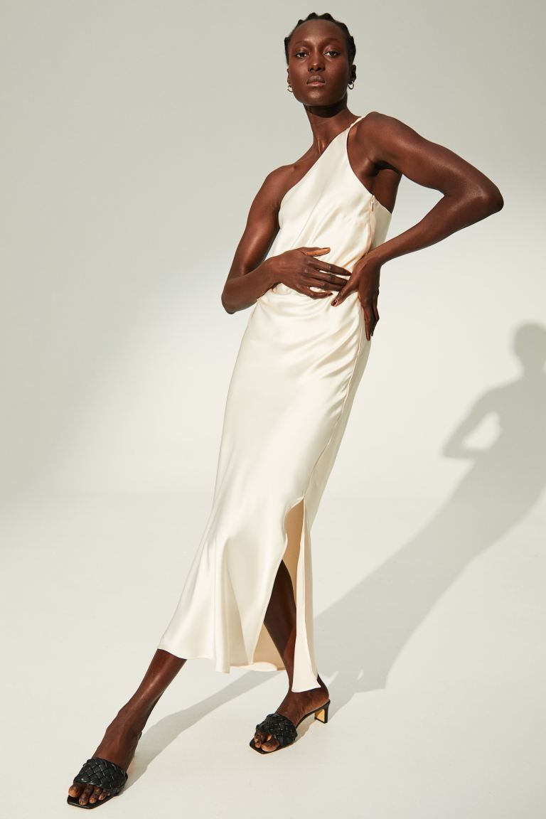 One-shoulder slip dress | H&M (UK, MY, IN, SG, PH, TW, HK)