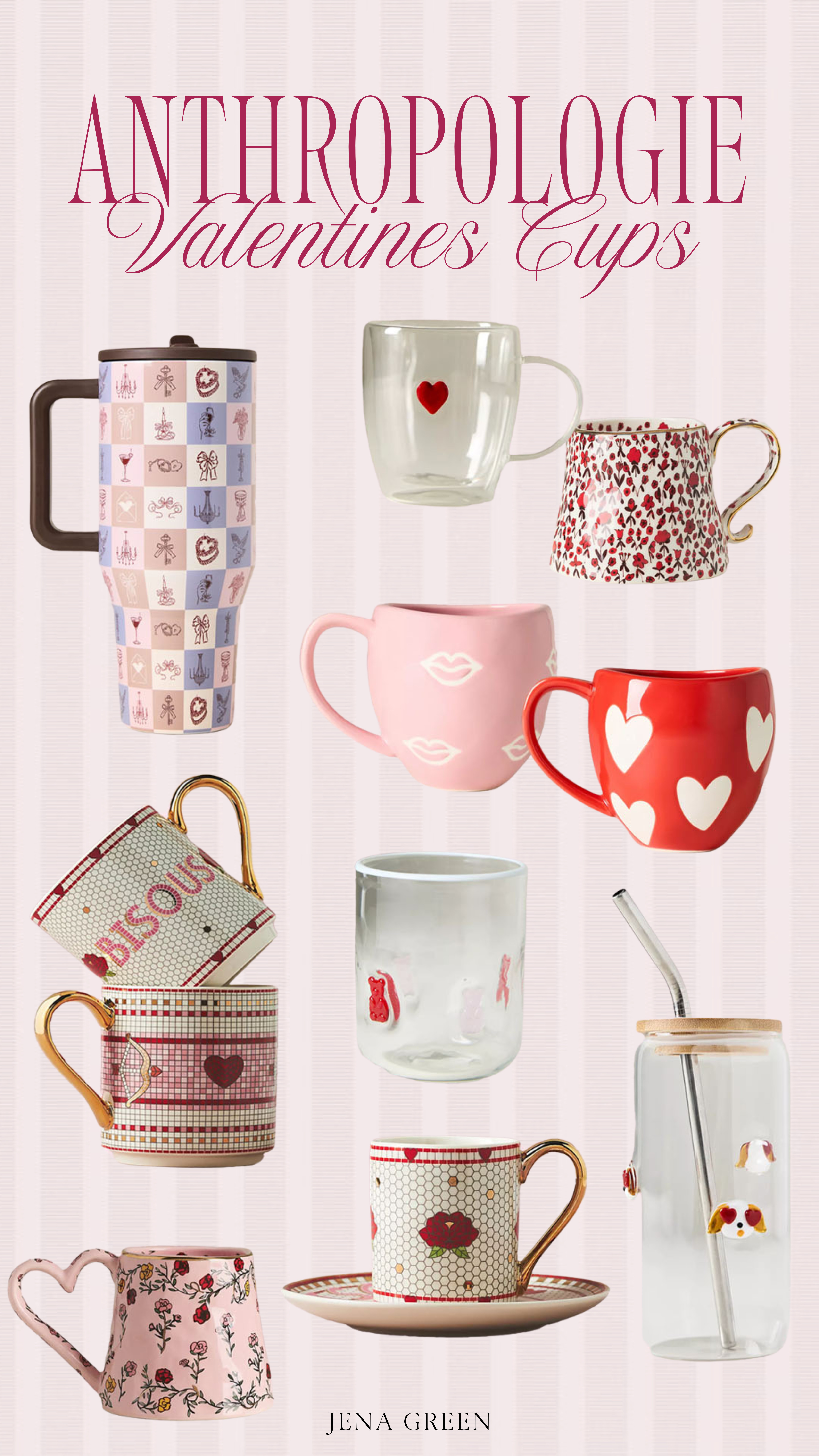 Anthropologie Valentine's Day Cups | Anthro Valentine's Day Cups | Anthro Cups | Icon Glasses | Valentine's Day Hydrojug 

 #LTKValentine #LTKSeasonal #LTKHome