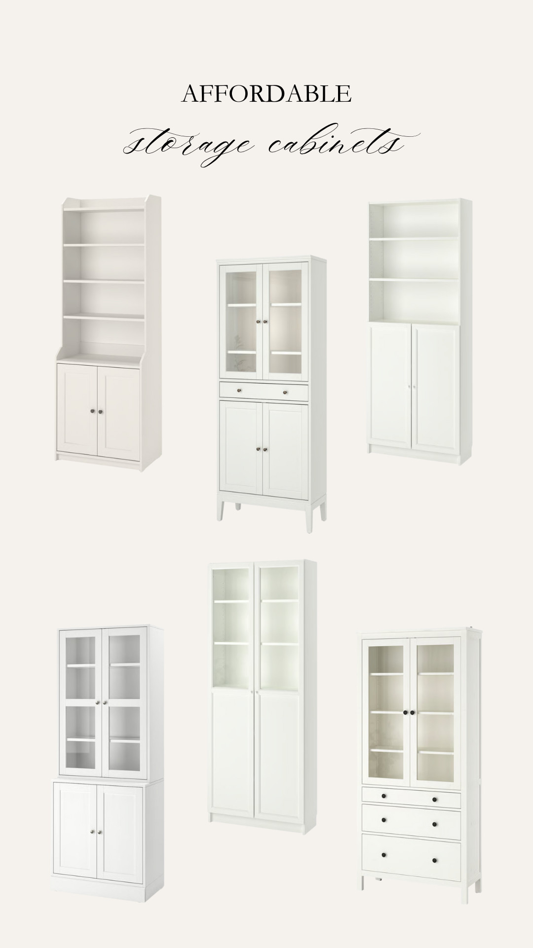  Affordable storage cabinets 

#LTKHome