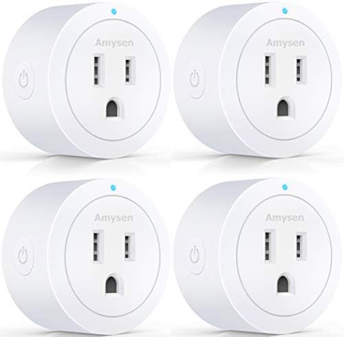 Amysen Smart Plug, Smart Home WiFi Outlet Works with Alexa, Echo, Google Home, No Hub Required, ETL  | Amazon (US)