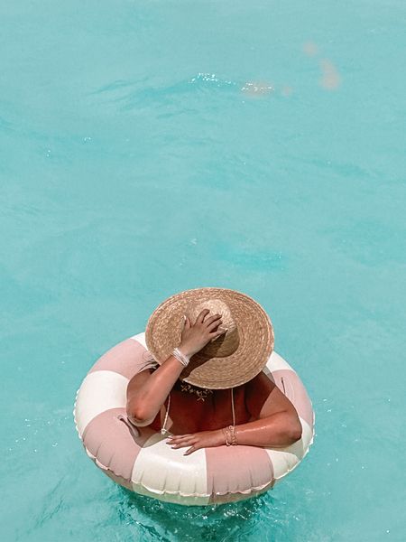 Cutest sun hat & pool float for summer vacation!! 

#LTKTravel #LTKSeasonal #LTKStyleTip