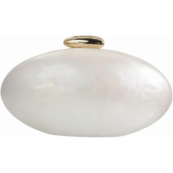 CAILDANL Shell Acrylic Evening Clutch Purse for Women Egg Shape Acrylic Handbags Oval Wedding Par... | Walmart (US)