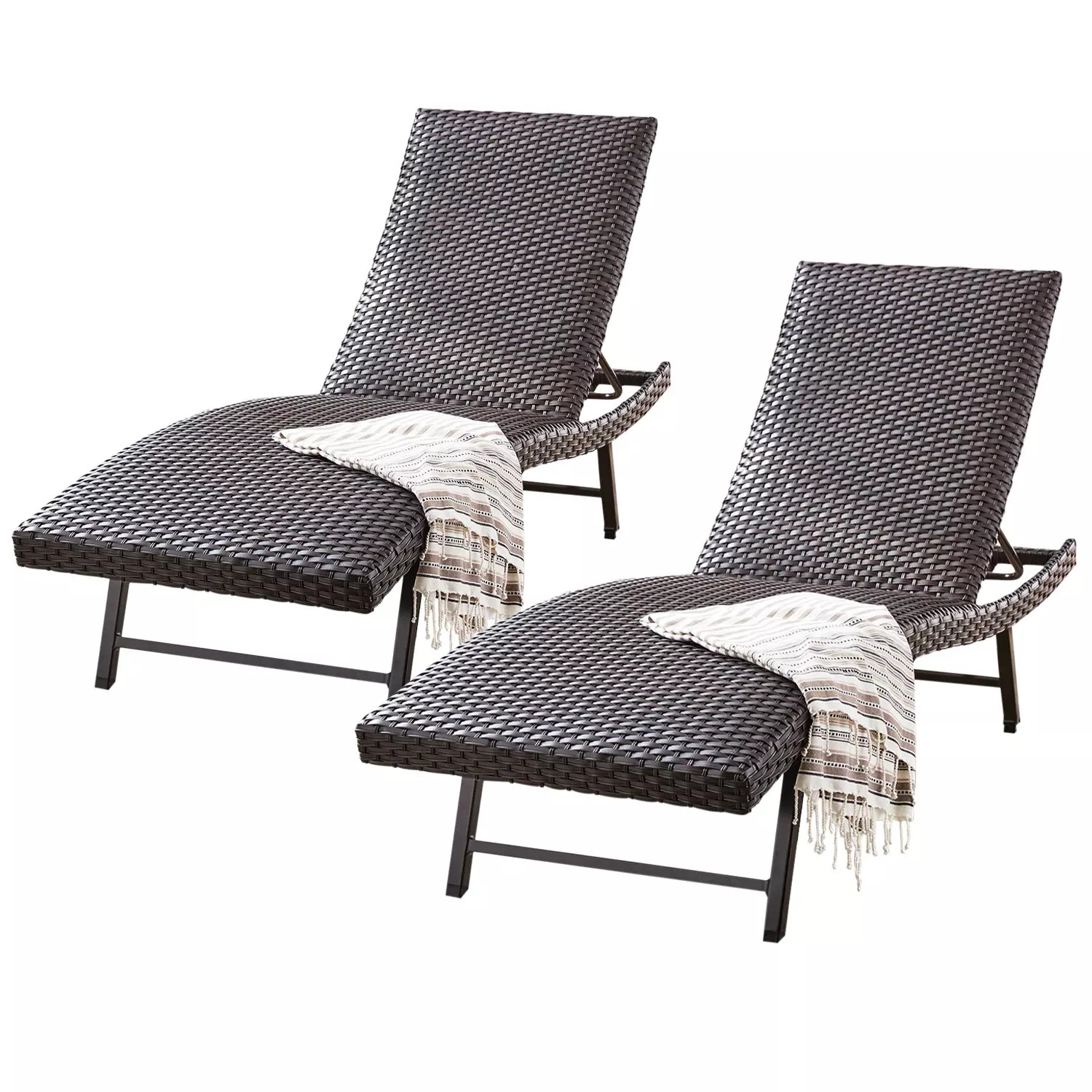 Member's Mark Padded Wicker Chaise, 2 Pk. | Sam's Club