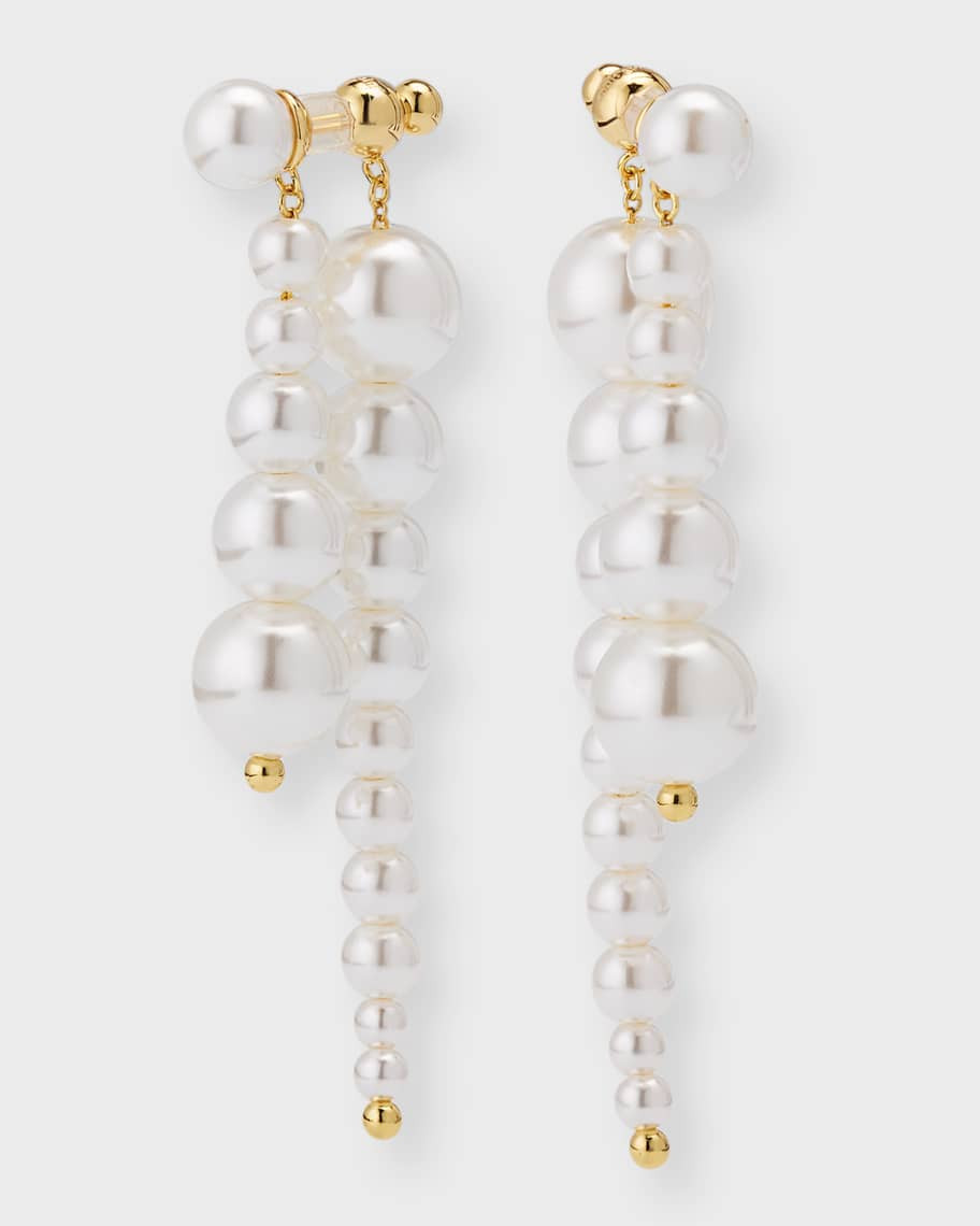 Cult Gaia Loreli Pearly Statement Earrings | Neiman Marcus