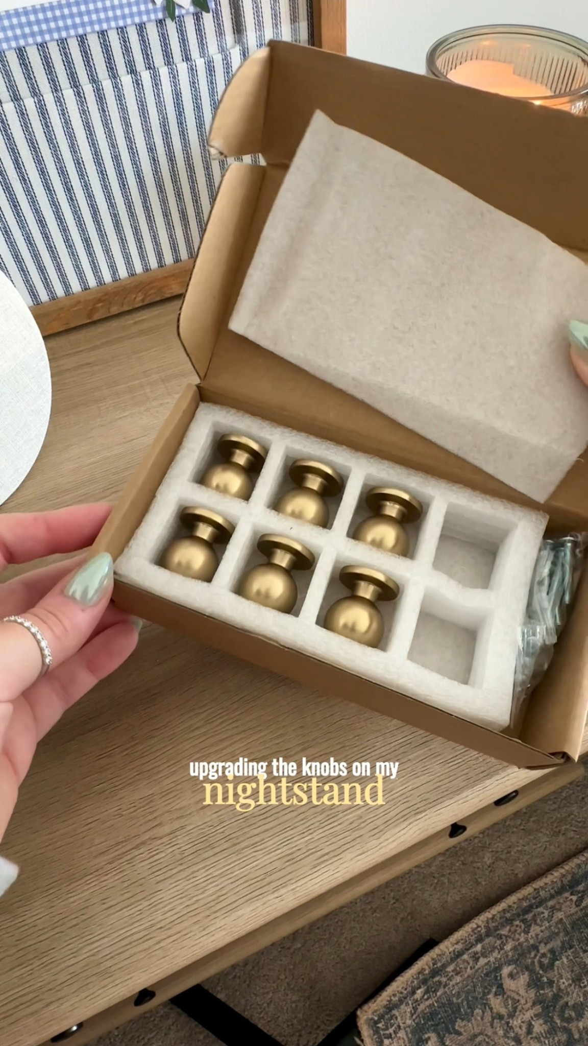 knobs, nightstand, bedroom furniture, bedside table, gold knobs, drawer pulls, cabinet, storage cabinet, dresser, 3 drawer dresser 

#LTKFindsUnder50 #LTKHome