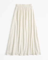 Crinkle Flowy Maxi Skirt | Abercrombie & Fitch (US)