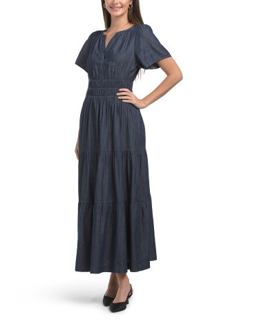 Triple Elastic Waist Maxi Dress | TJ Maxx