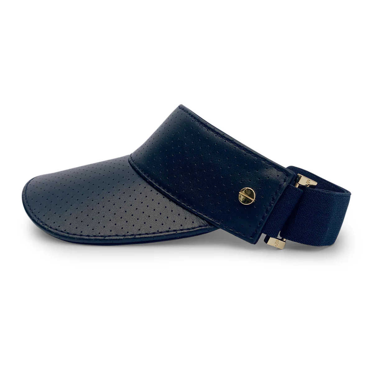 The Visor - Navy Leather & Gold | Fenix Sportier