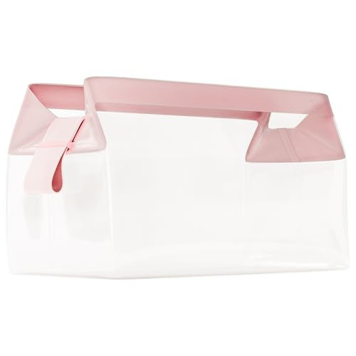 Cadence Parcel - Clear Dopp Kit with Magnetic Closure - Durable and Leak-Resistant Travel Toiletry Kit - Modular Design - Hygiene Bag for Travel Essentials - 4 Qt - Rose | Amazon (US)