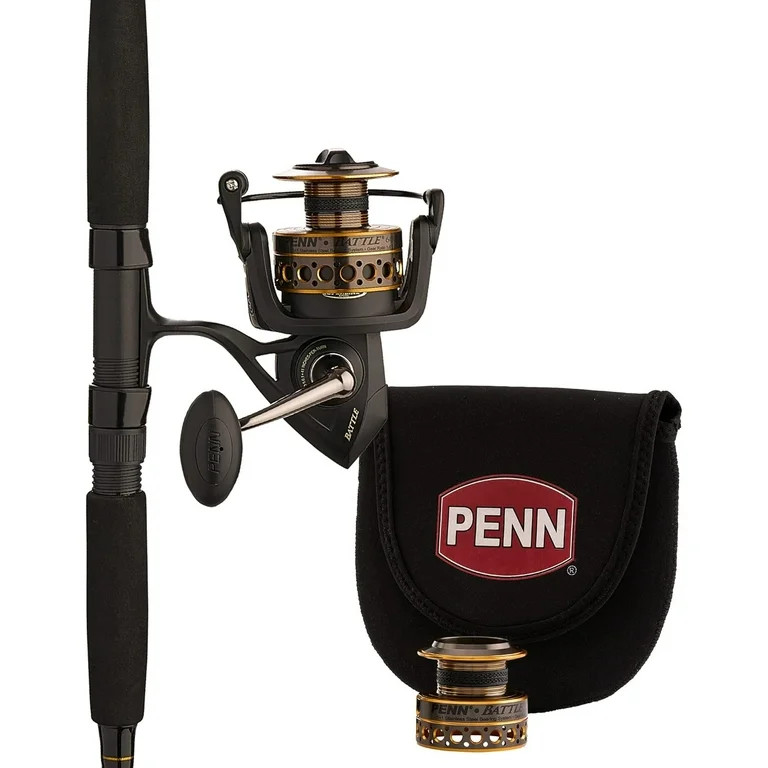 PENN 7' Battle Spinning Fishing Rod and Reel Combo Kit, Size 5000 Reel with Cover, Moderate Actio... | Walmart (US)