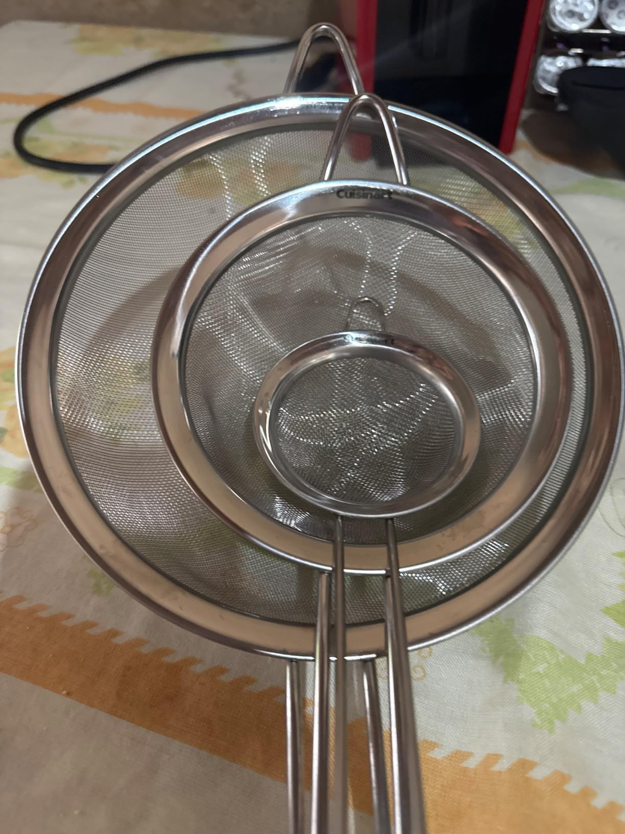 Peneiras em Aço Inox, Cuisinart, 3 Tamanhos - 8, 14 e 20 cm | Amazon (BR)