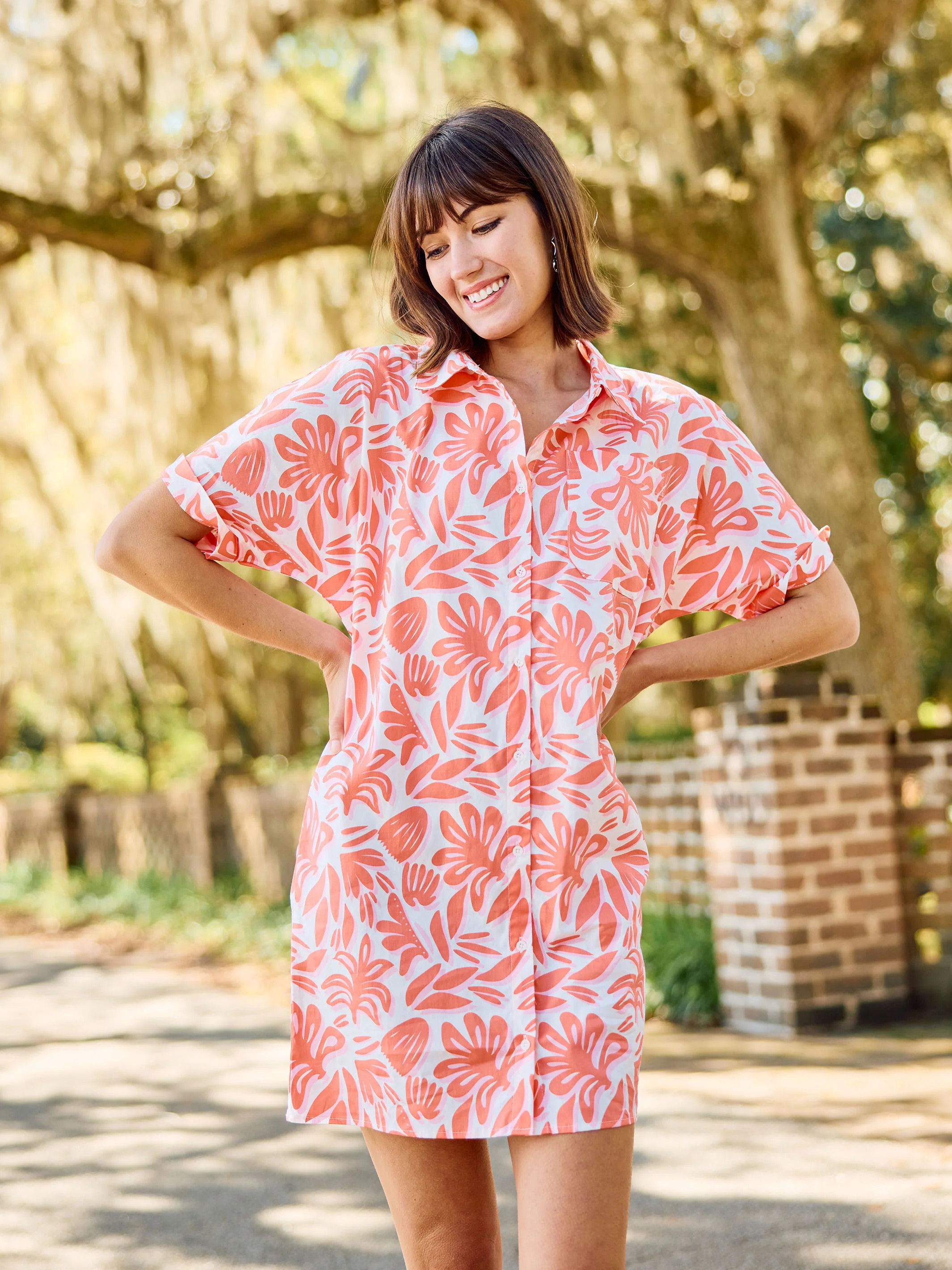 Dani Dress | Spring It On Coral | Michelle McDowell