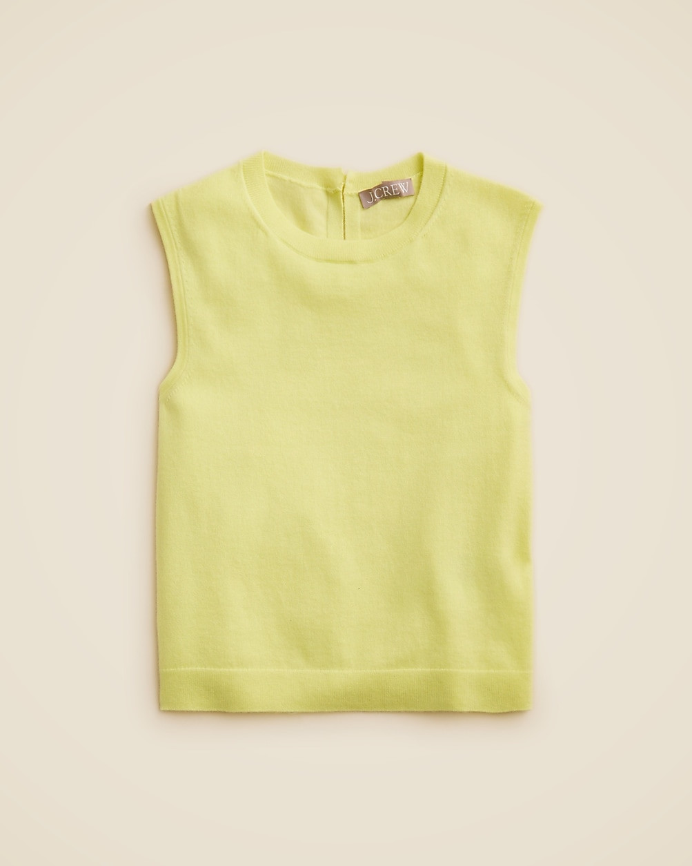Featherweight cashmere-blend cropped sweater shell | J. Crew US