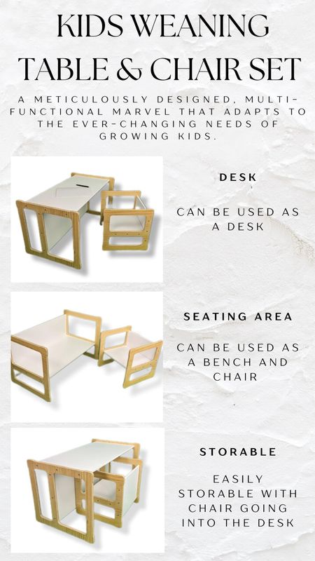 “A kids piece that combines functionality with style. It’s not just furniture; it’s a companion for your child’s milestones, ready to support them every step of the way.” Found this on instagram and have been dying to share with you all! An absolute must purchase if you have a little one at home, happy shopping! 

#LTKkids #LTKfamily #LTKhome