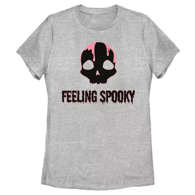 Women's Lost Gods Halloween Feeling Spooky Skull T-Shirt | Target