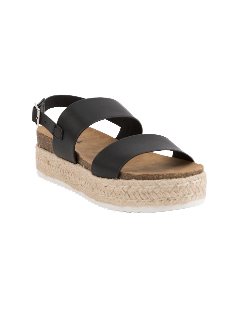 SODA 2 STRAP PLATFORM BLACK ESPADRILLE SANDALS | Tillys
