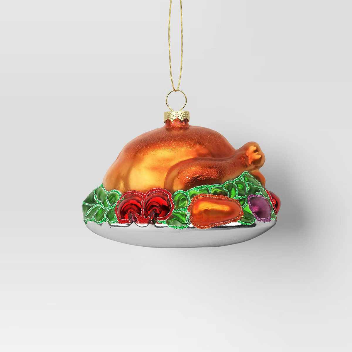 Christmas Glass Turkey Platter Ornament - Wondershop™ | Target