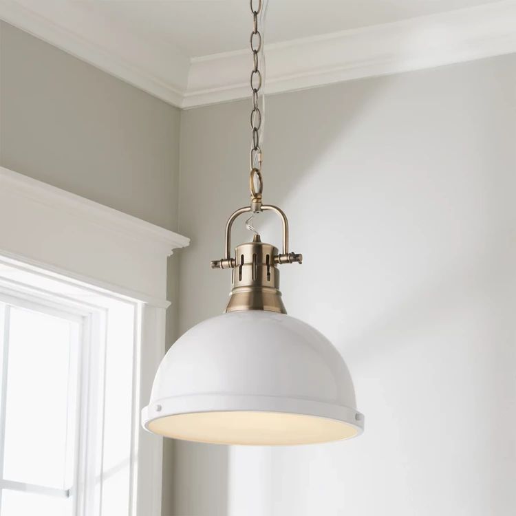 Classic Dome Shade Pendant Light with Chain - Large | Shades of Light