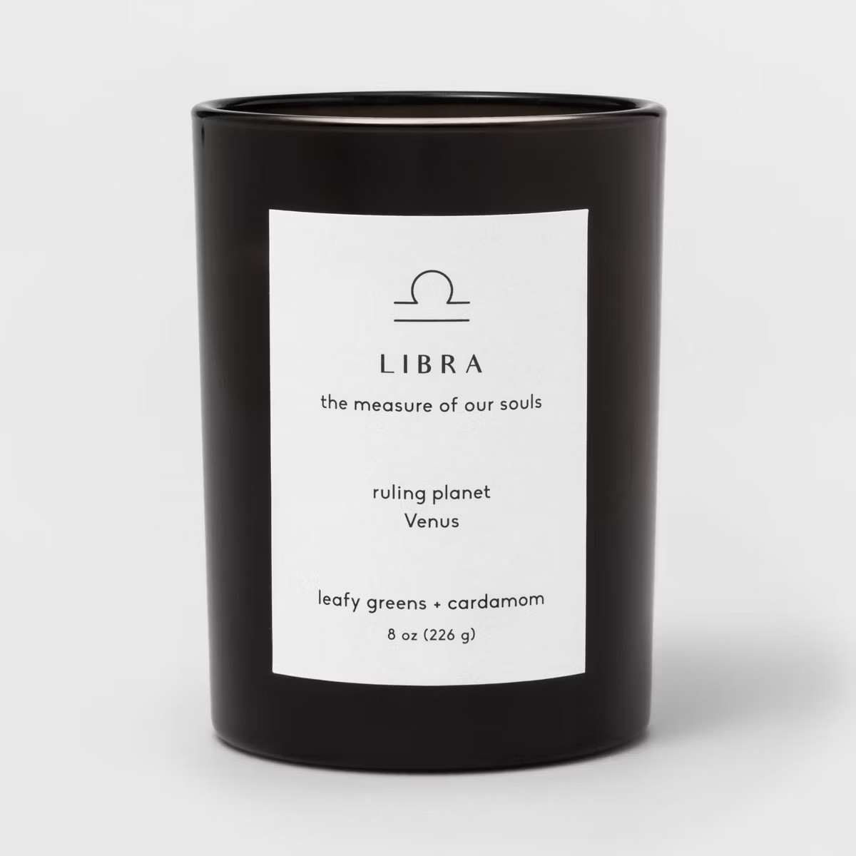 8oz Glass Jar Zodiac Candles Black - Threshold™ | Target
