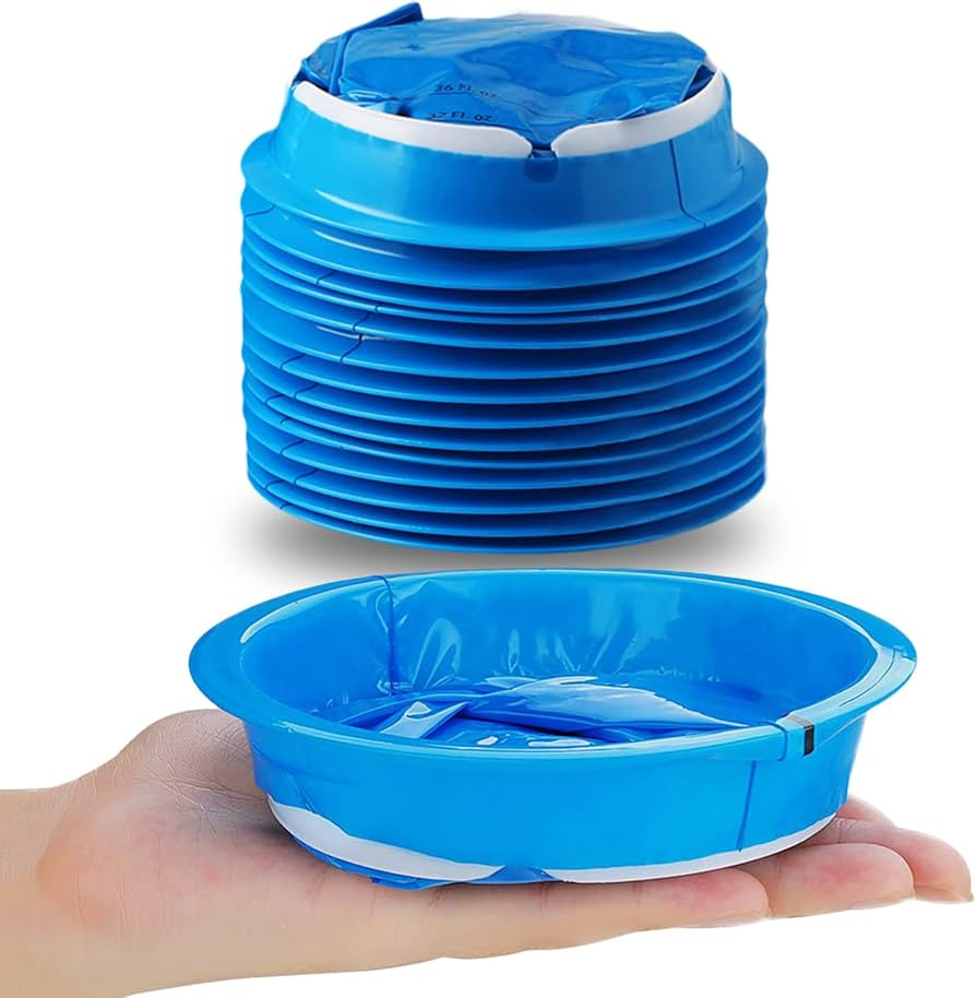 14 Pack Disposable Vomit Bags (Thick), Barf Bags 1000ML Blue, Morning Sickness Bags Hospital Grad... | Amazon (US)