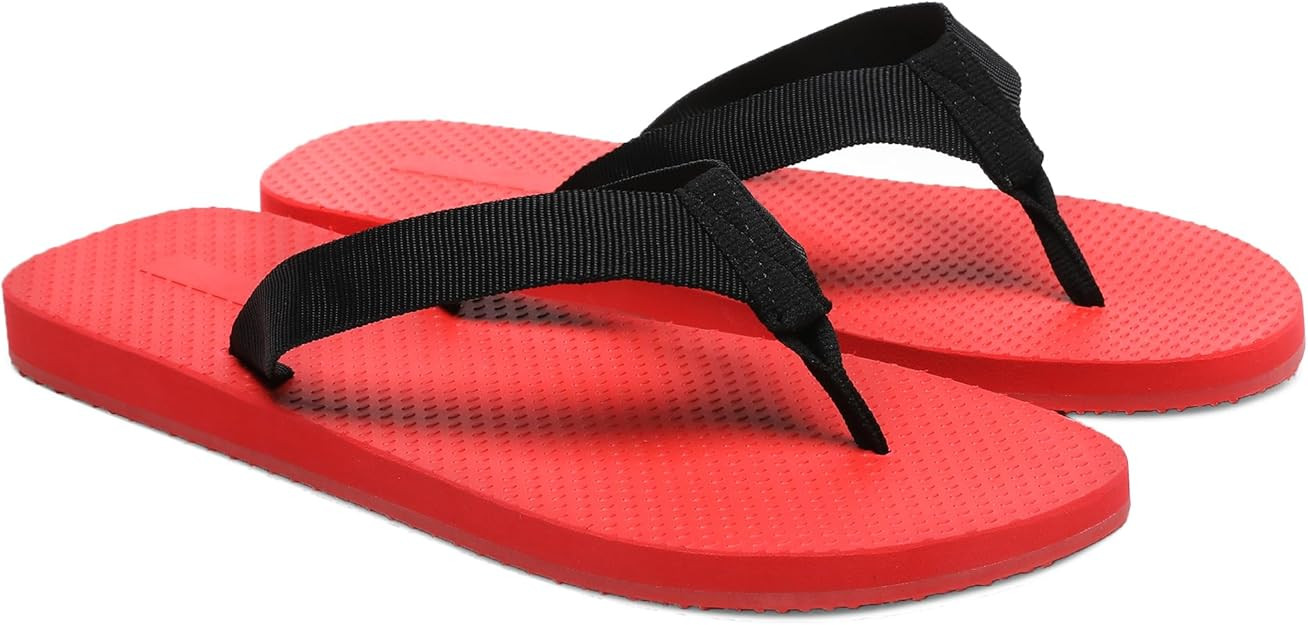Rubber Thong Sandals for Women Beach Flip Flops Casual Comfortable Slip On Flat Sandals Ladies Sl... | Amazon (US)