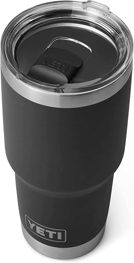 YETI Rambler 30 oz Stainless Steel Vacuum Insulated Tumbler w/MagSlider Lid, Black | Amazon (US)