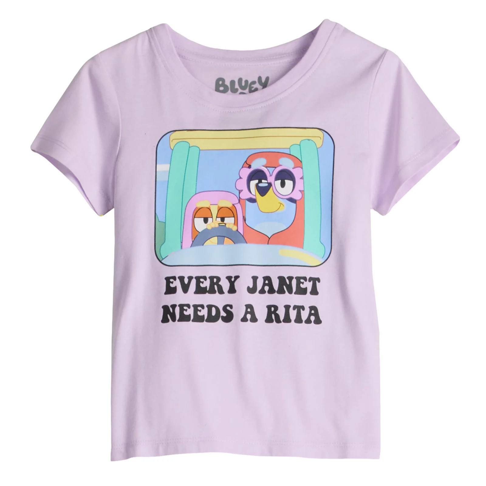 Baby & Toddler Girl Bluey And Bingo Driving Grannies Every Janet Needs A Rita Graphic Tee, Toddler Girl's, Size: 2T, Purple Fondant | Kohl's