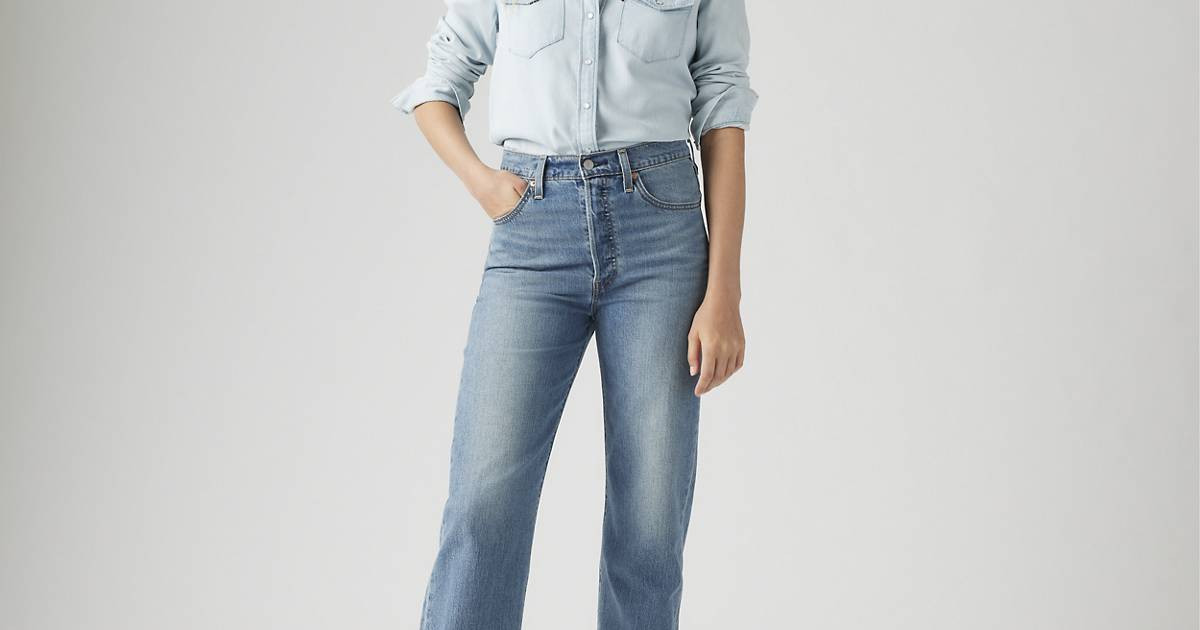 Ribcage Straight Ankle Cotton Linen Jeans | Levi's UK