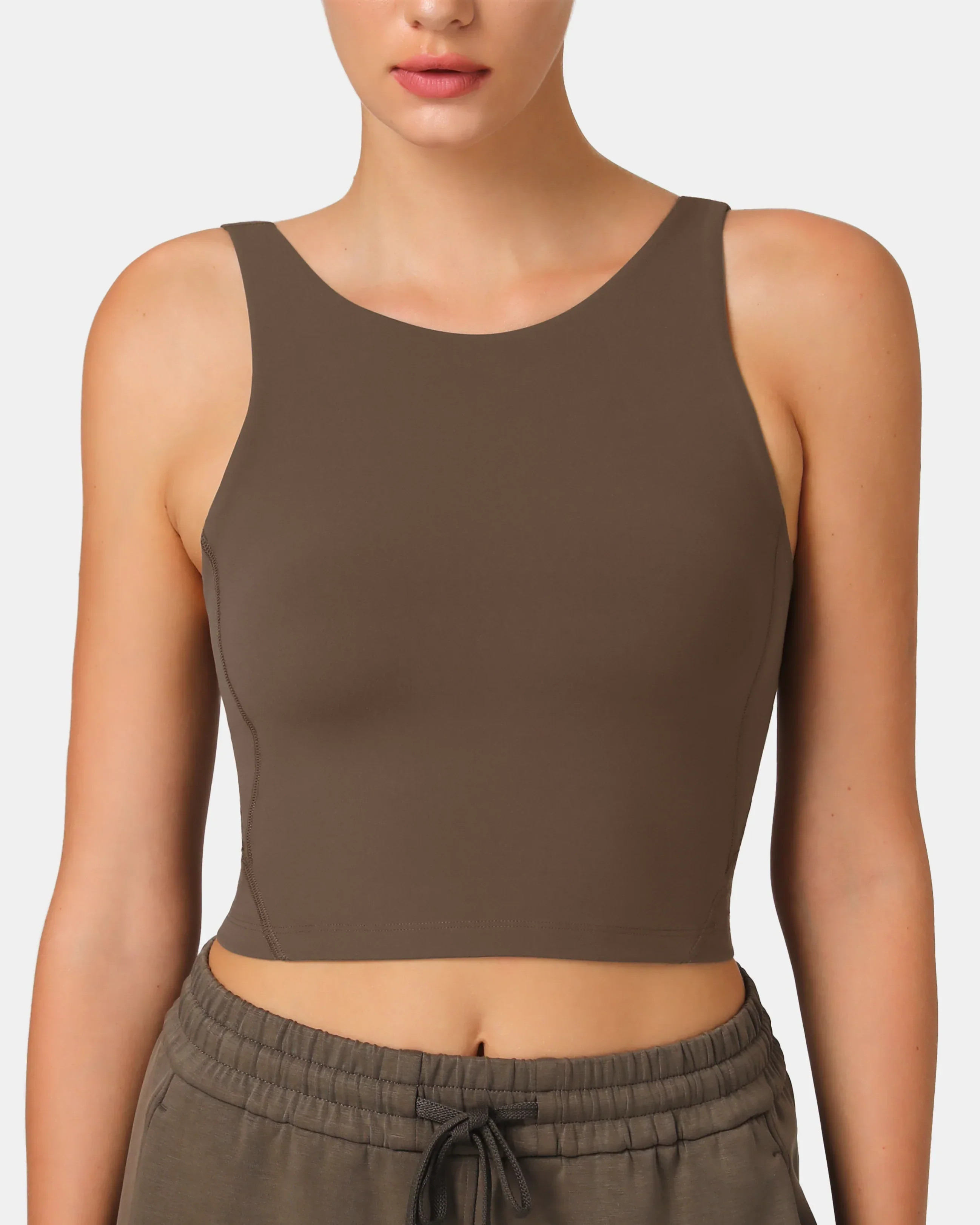Dreamlux High Neck U-Back Tank Top w/ Removable Padded Cups | Colorfulkoala Affiliate Program