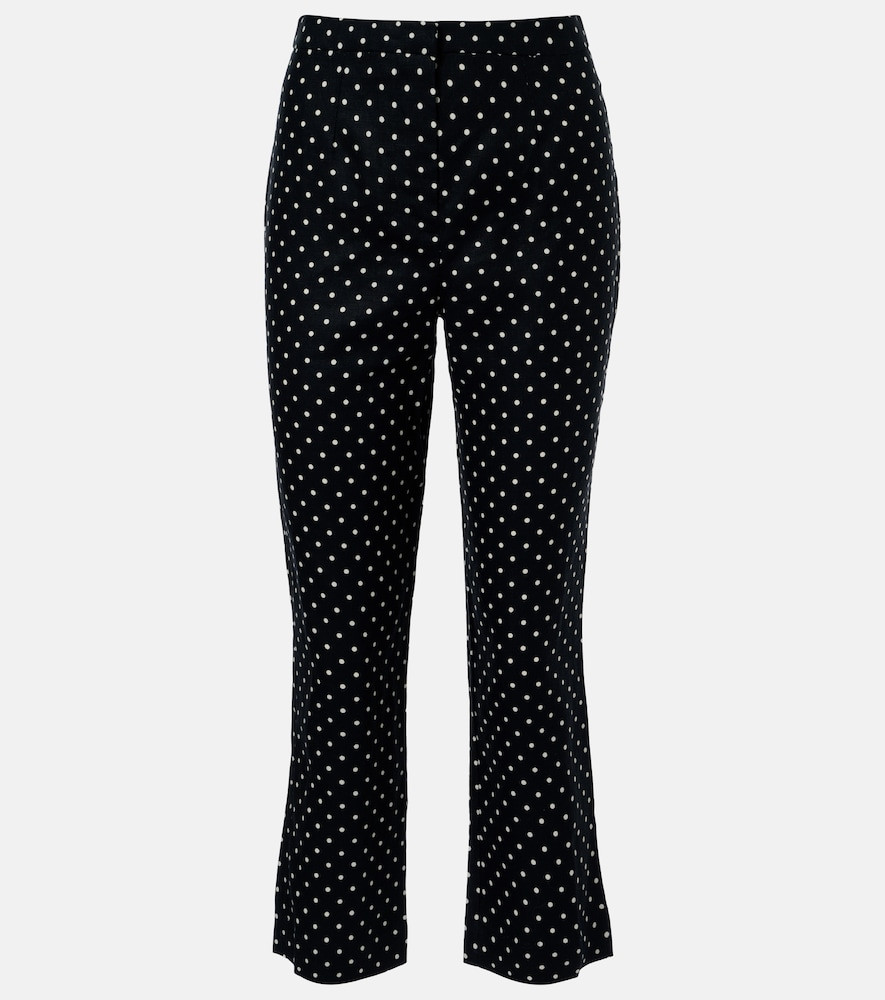 Faithfull Iria polka-dot linen capri pants | Mytheresa (US/CA)