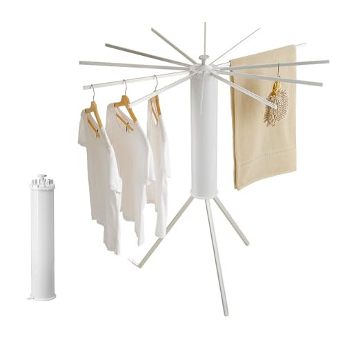 JOOM Estante de secado de ropa con trípode, estante portátil y plegable para ahorrar espacio, e... | Amazon (US)
