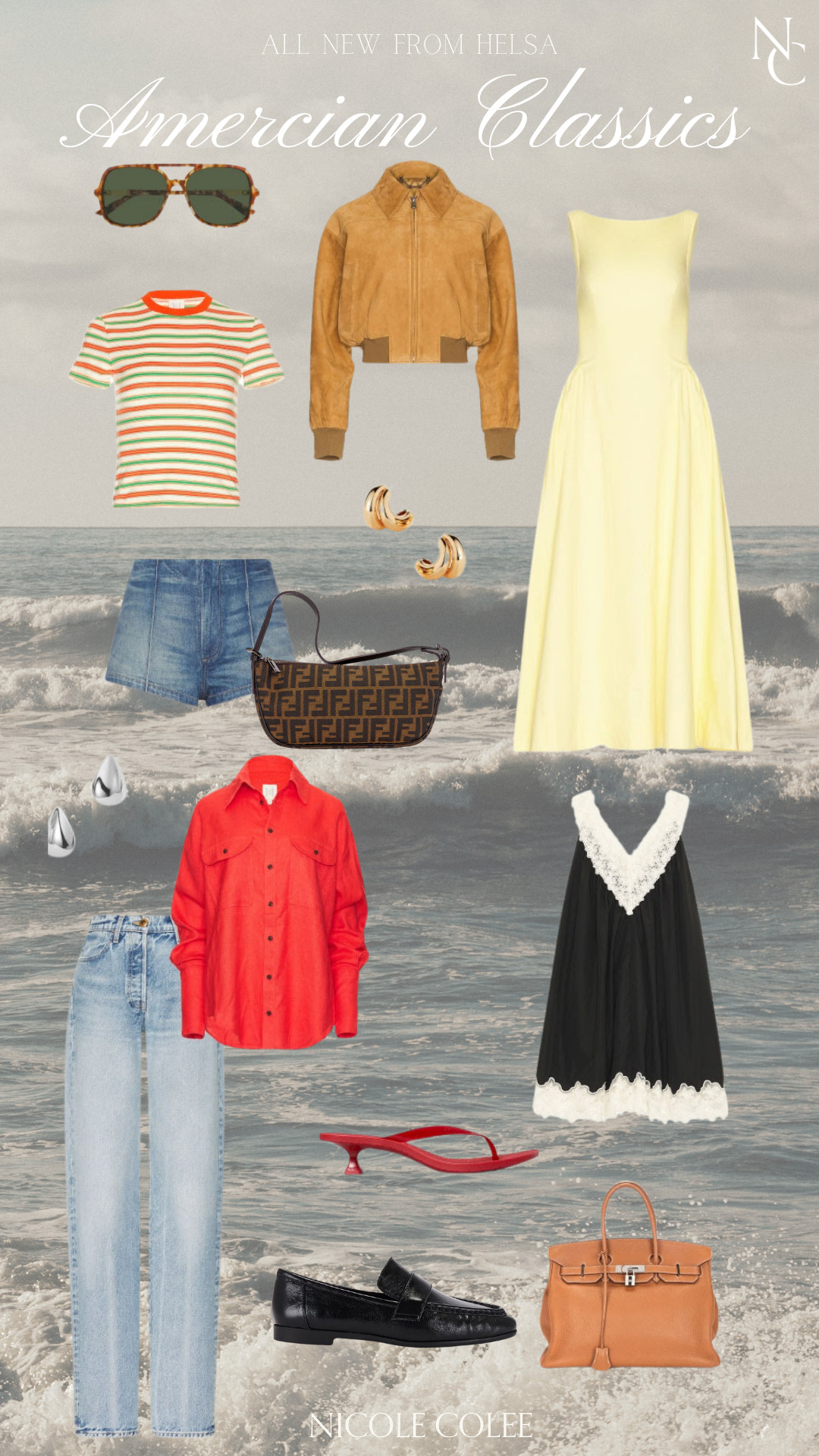 ✨ American classics... with a modern twist. 🇺🇸

HELSA's latest collection has me completely inspired. Think sun-washed linens, lived-in denim, effortless silhouettes, and timeless pieces that never go out of style. It's elevated Americana with a touch of quiet luxury—and I'm obsessed.

I pulled together my favorite pieces from the new collection and styled them with a few classic accessories I'd pair with them to create the ultimate summer wardrobe.

Whether you're drawn to the buttery yellow dress, the perfectly worn denim, or the suede bomber that will carry you straight into fall, these are the kinds of pieces you'll reach for season after season.

Everything is linked in my LTK if you're ready to add a little effortless chic to your wardrobe. 🤍✨

#LTKStyle #HELSA #QuietLuxury #AmericanStyle #NicoleColeeStyle 

 #LTKdayinmylife #LTKgrwm #LTKootd