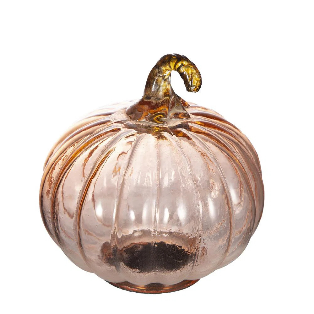 Glass Pumpkins - Set of 8 - Orange (Set of 8) | Wayfair North America