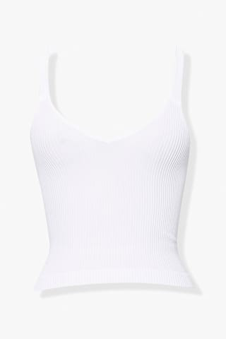 Ribbed Knit Cropped Cami | Forever 21 (US)
