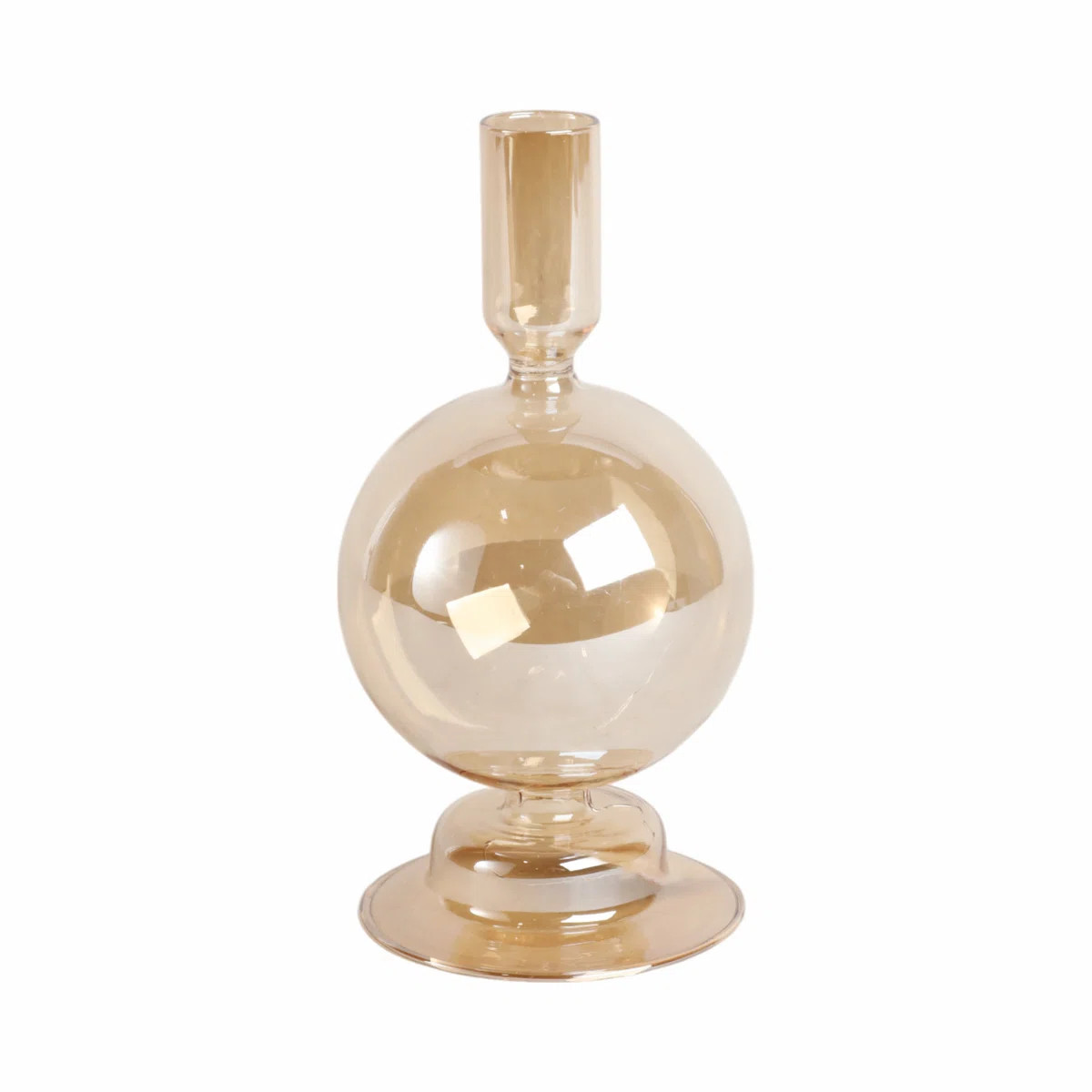 Rupani 7" H Glass Taper Tabletop Candle Holder | Wayfair North America