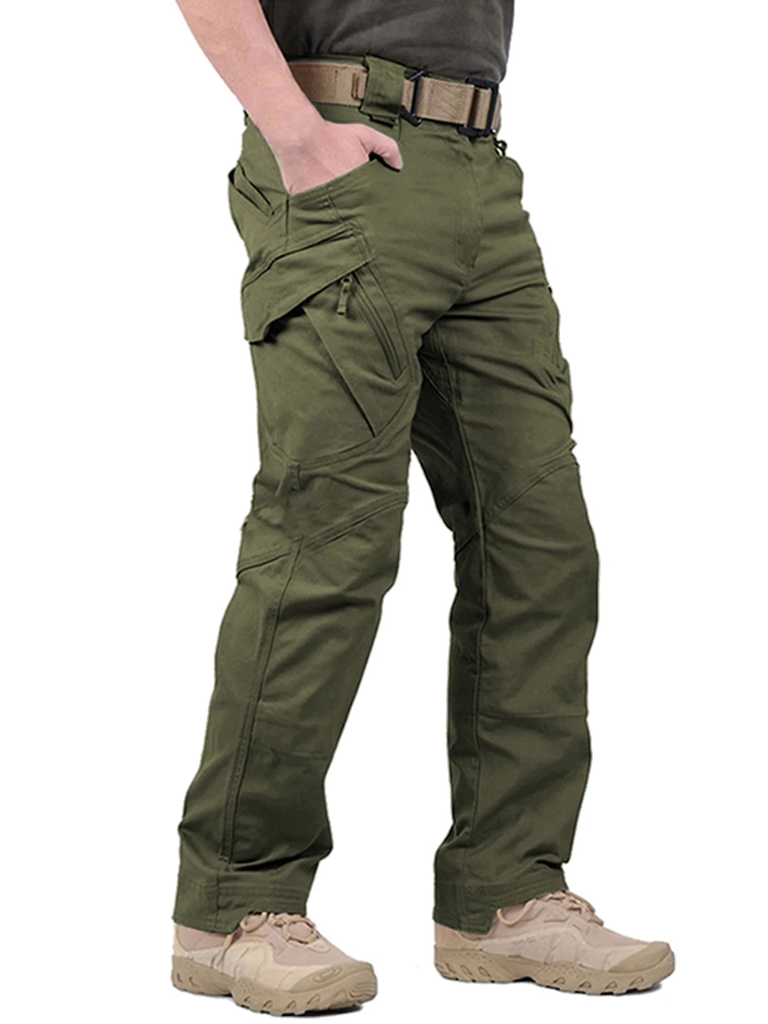 FEDTOSING Relaxed Work Cargo Pants Outdoor Mens Pant Green,Size 30×32 | Walmart (US)
