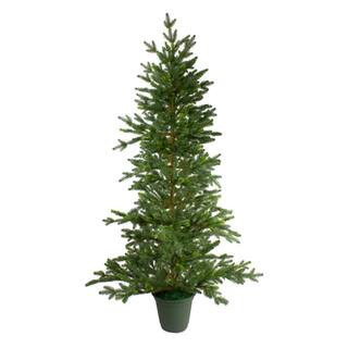 6Ft Unlit Real Touch™️ Noble Pine Artificial Potted Christmas Tree in Green Pot By Northlight | 6 ft | Michaels® | Michaels Stores