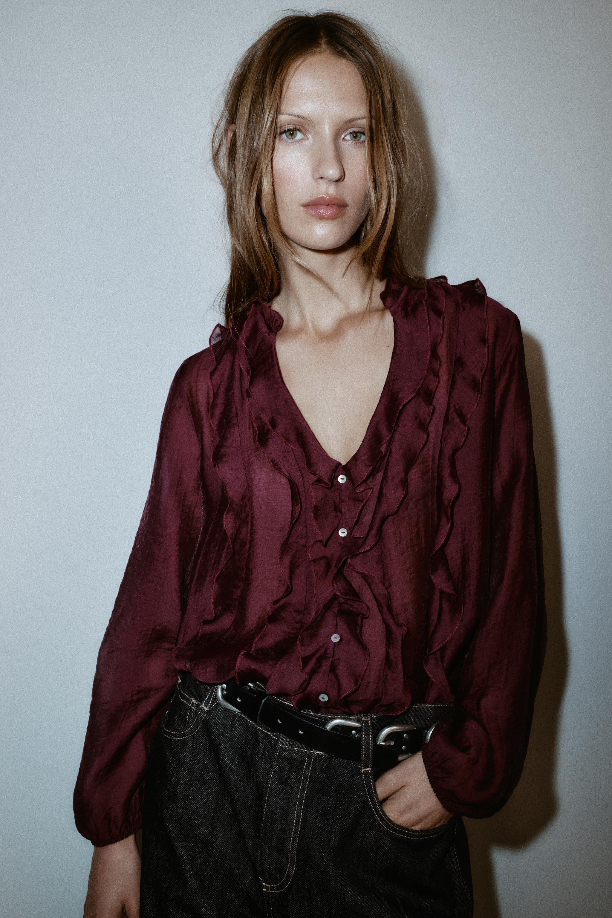 RUFFLED BLOUSE | Zara US