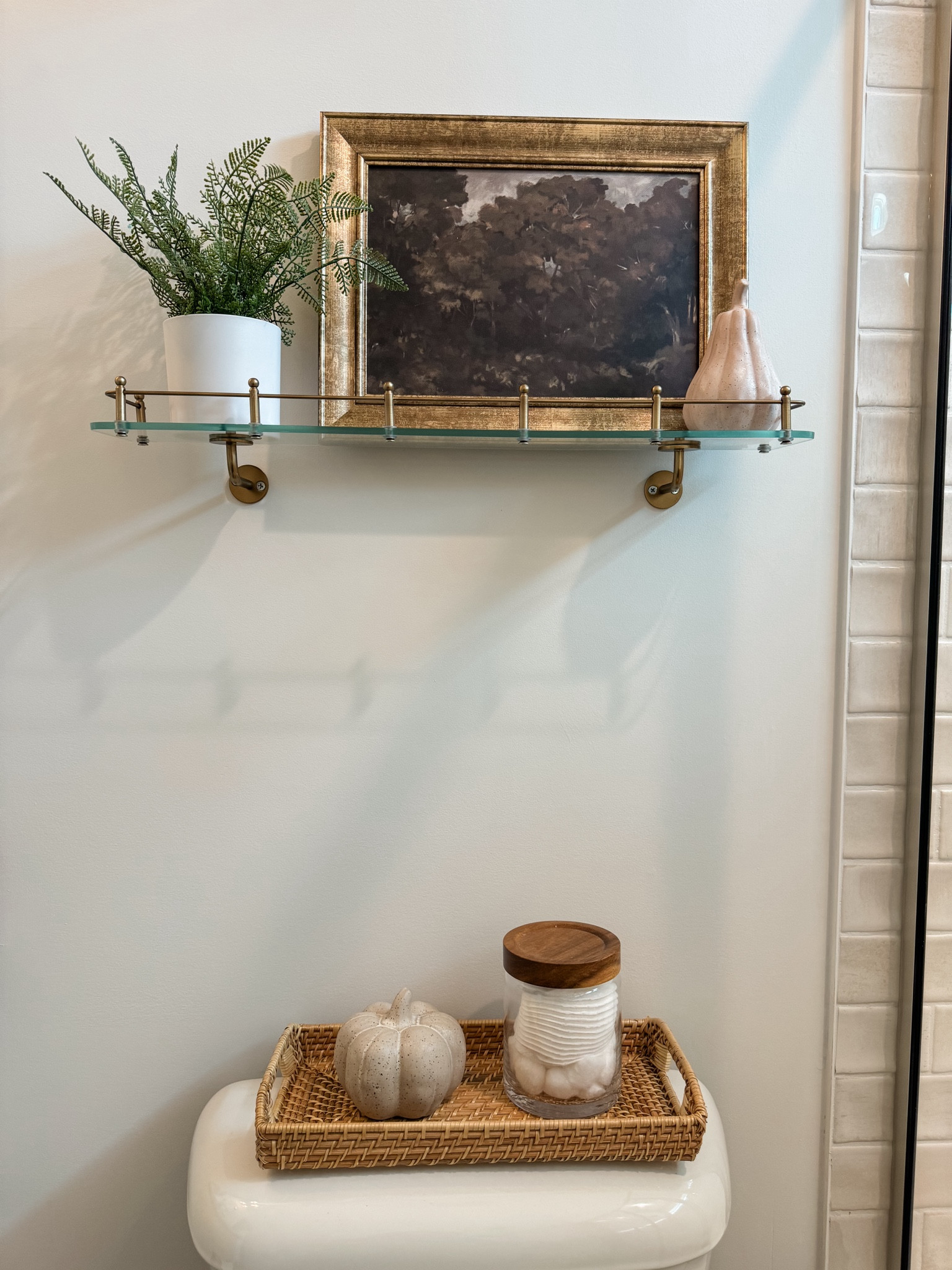 Subtle fall bathroom decor 

Fall bathroom, pumpkins, fall decor, fall styling, bathroom decor, cozy bathroom, fall decorating, subtle fall decor, ceramic pumpkins, McGee and co, dark vase, dried florals, bathroom design 



#LTKSeasonal #LTKHome #LTKFallSale