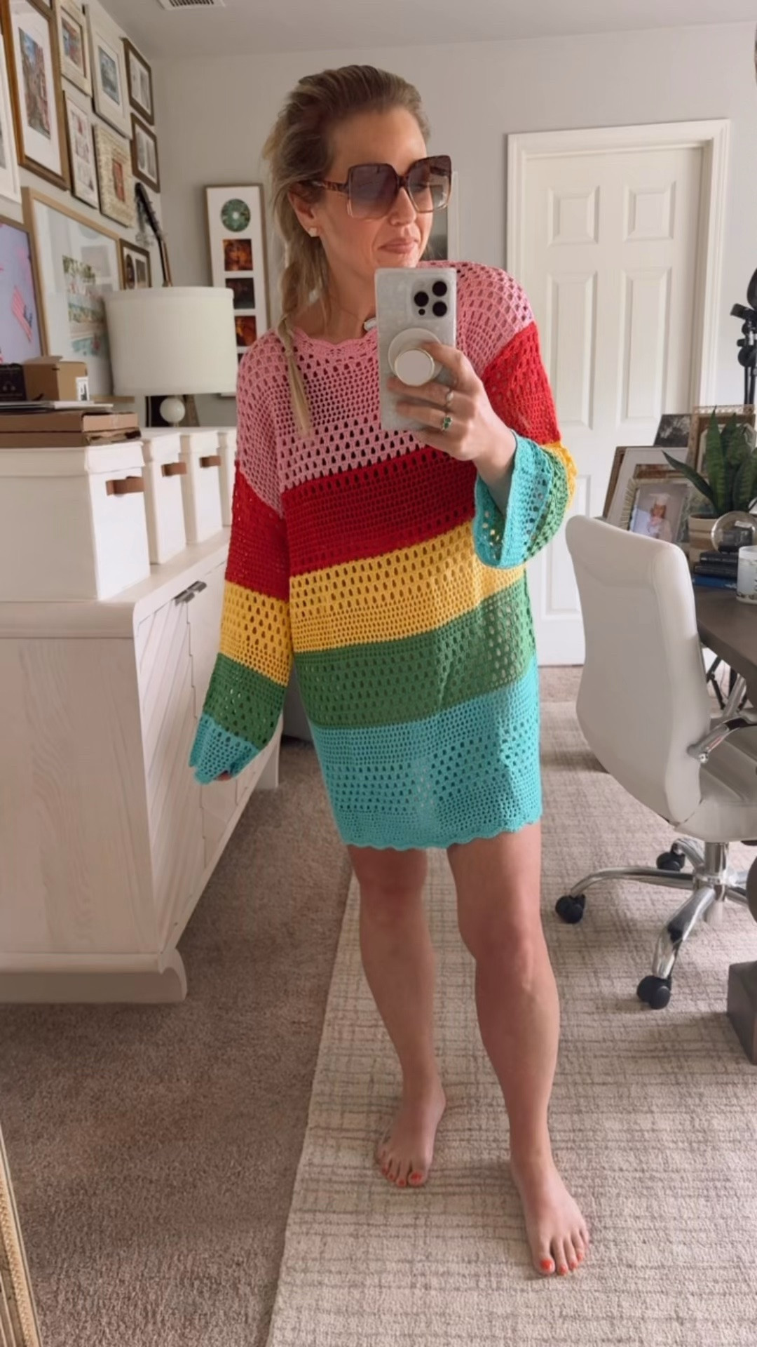 This Amazon coverup deserves all the stars and all the colors! 5’3” and wearing regular size small. Vacation coverup beach coverup pool outfit

#LTKOver40 #LTKSwim #LTKSeasonal